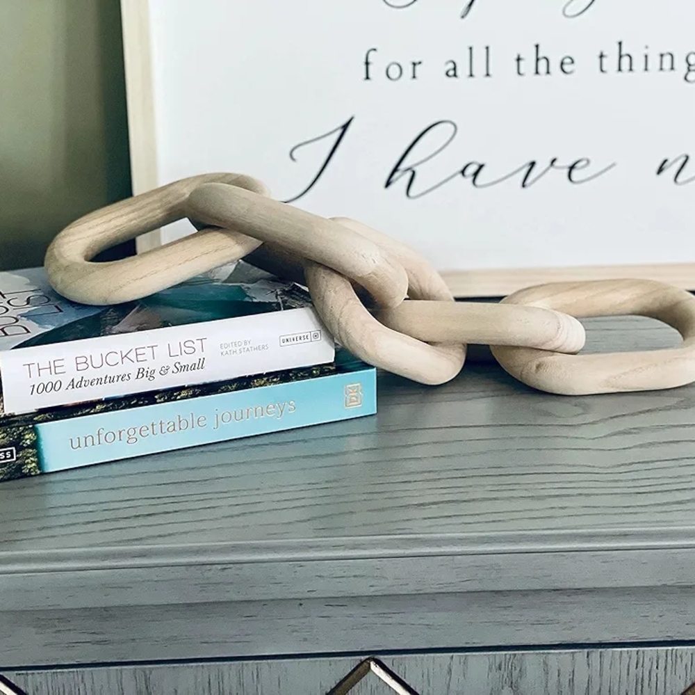 Wood Chain Link Home Decor - Picture 3 of 9